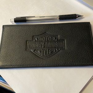 Harley Davidson black checkbook cover